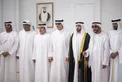 Hazza bin Zayed attends reception for Al Shamsi wedding