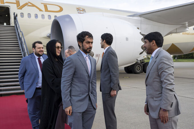 Crown Prince of Abu Dhabi arrives in Norway on official visit