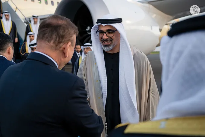 Crown Prince of Abu Dhabi arrives in Astana on official visit