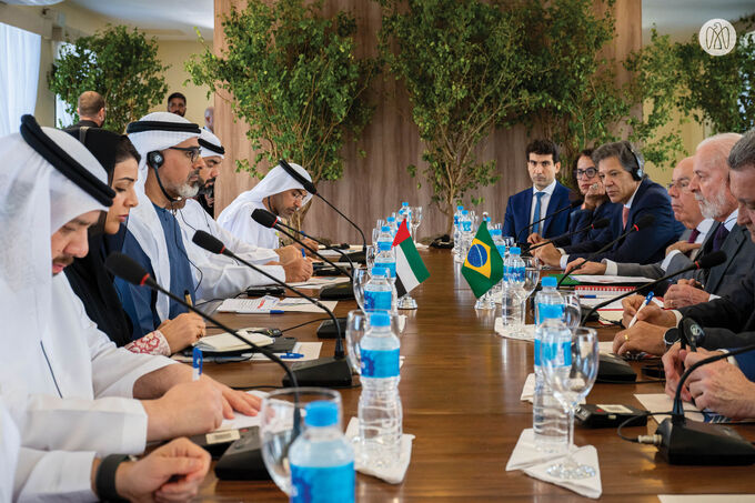 Crown Prince of Abu Dhabi holds official talks with President of Brazil