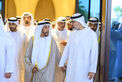 Khaled bin Mohamed bin Zayed and Saif bin Zayed attend Mohamed Faraj bin Hamoodah wedding reception