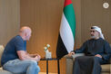 Khaled bin Mohamed bin Zayed receives Dana White, CEO and President of UFC