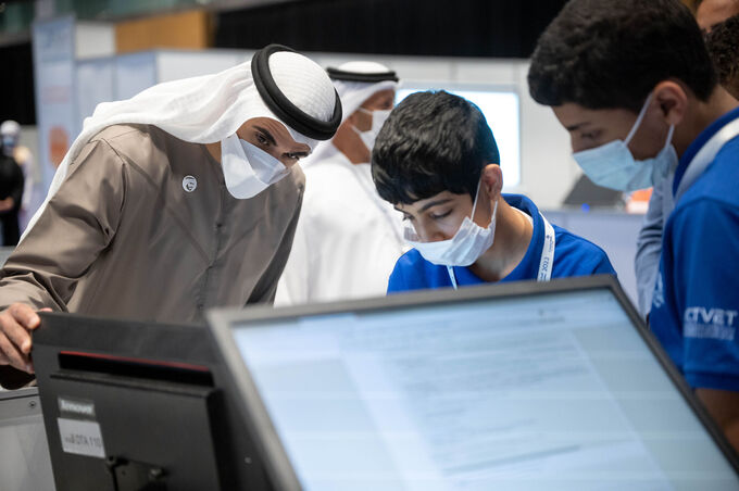 Khaled bin Mohamed bin Zayed visits Emirates Skills National Competition 2022