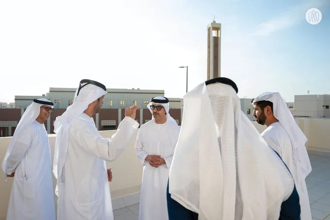 Hazza bin Zayed inaugurates Al Saad residential project in Al Ain Region 