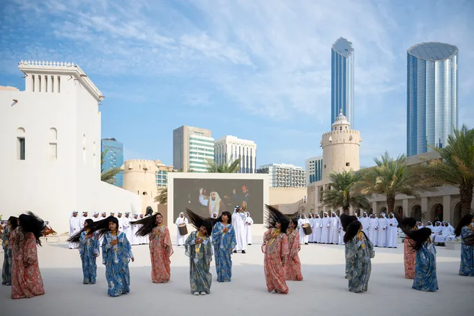 Mansour bin Zayed attends group wedding reception for Abu Dhabi citizens at Qasr Al Hosn