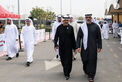 Khaled bin Mohamed bin Zayed meets UAE Team Emirates XRG cyclists on 2nd stage of UAE Tour 2025