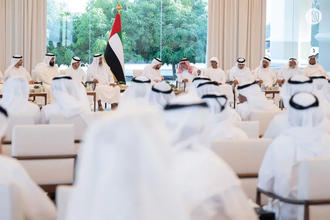 Hamdan bin Zayed receives citizens at Al Dhannah Palace and commends outstanding talent in Al Dhafra Region