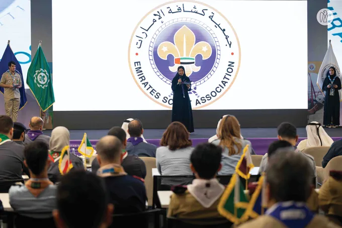 Theyab bin Mohamed bin Zayed attends 6th Arab Scout Youth Forum opening ceremony