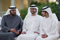 Hazza bin Zayed receives sheikhs, officials and citizens at Al Maqam Palace in Al Ain