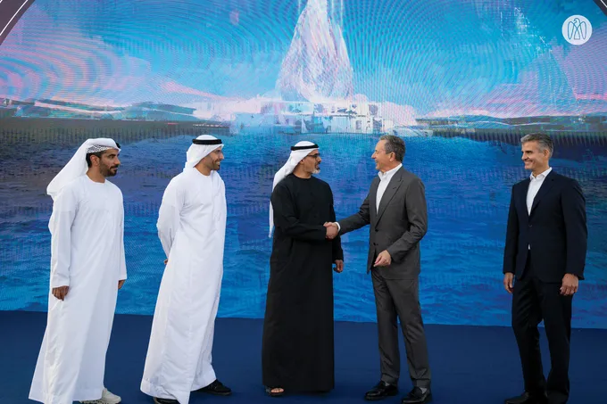 Khaled bin Mohamed bin Zayed witnesses the announcement of Disney Theme Park Resort project on Yas Island, Abu Dhabi