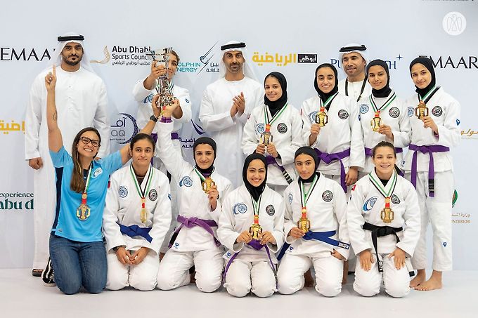 Hamdan bin Mohamed bin Zayed and Zayed bin Mohamed bin Zayed  award winners of Jiu-Jitsu President's Cup 2023