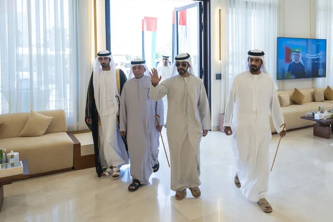 Khalifa bin Tahnoon bin Mohammed attends Jaber Ahmed Al Hameli wedding reception