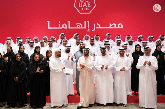 Nahyan bin Zayed honours teams participating in hosting and organisation of UAE Tour 2024