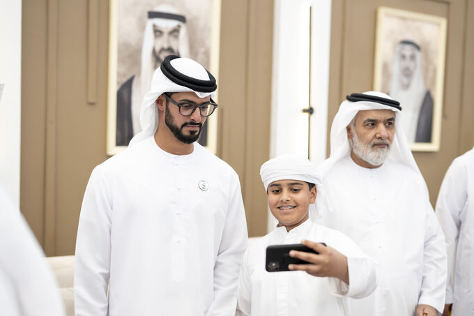 Zayed bin Hamdan bin Zayed attends Humaid Rashed Al Shamsi wedding reception