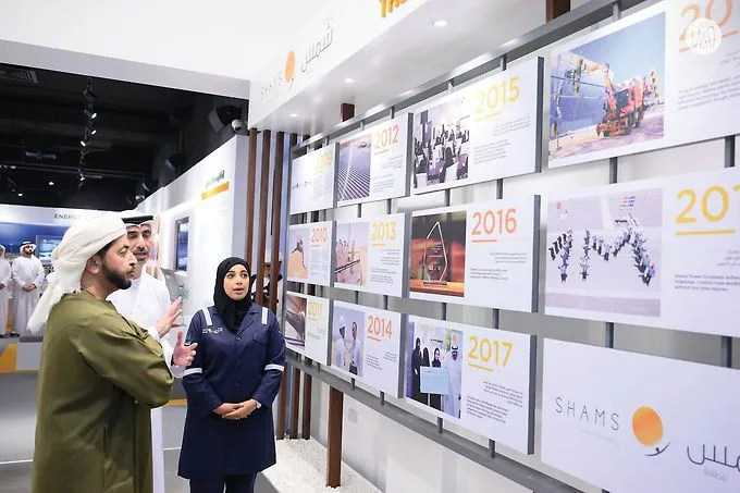 Hamdan bin Zayed visits Shams Solar Power Station and Al Dhafra Innovation Centre