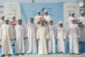 Hamdan bin Zayed crowns the winners of the 8th edition of the Dalma Historic Traditional Dhow Race, 60-foot category