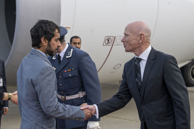 Crown Prince of Abu Dhabi arrives in Norway on official visit