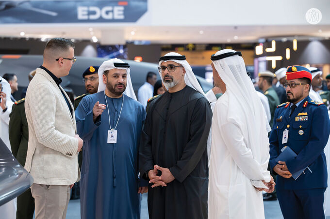 Khaled bin Mohamed bin Zayed attends 2nd day of IDEX and NAVDEX 2025