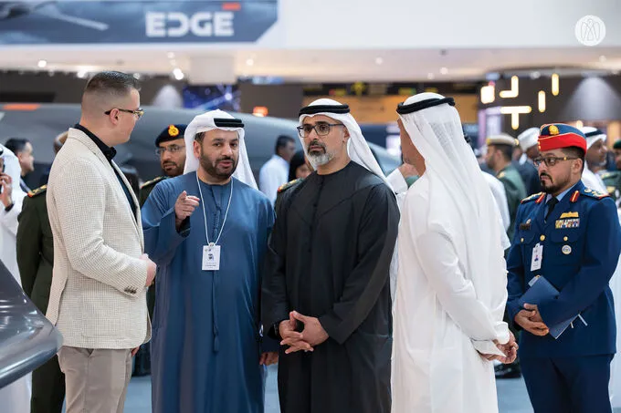 Khaled bin Mohamed bin Zayed attends 2nd day of IDEX and NAVDEX 2025