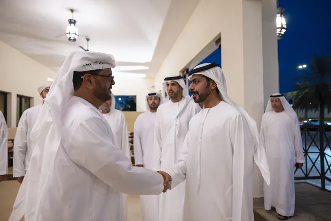 Khalifa bin Tahnoon bin Mohammed offers condolences on the passing of Abdullah Manie Al Mehairi