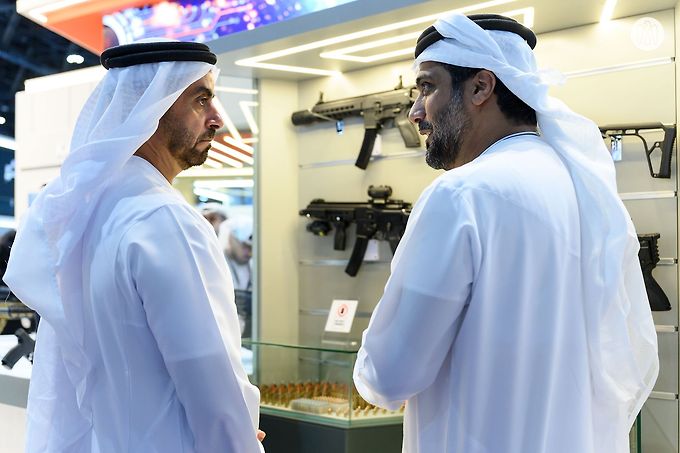 Saif bin Zayed Visits International Exhibition of National Security and Resilience (ISNR Abu Dhabi)