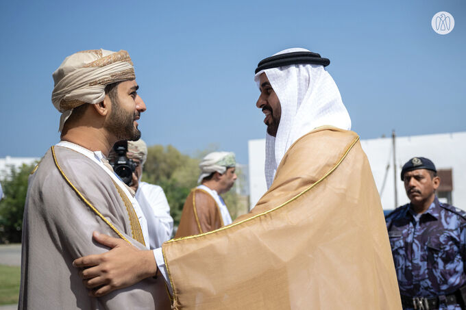 Theyab bin Mohamed bin Zayed meets Oman Minister of Culture, Sports and Youth in Muscat