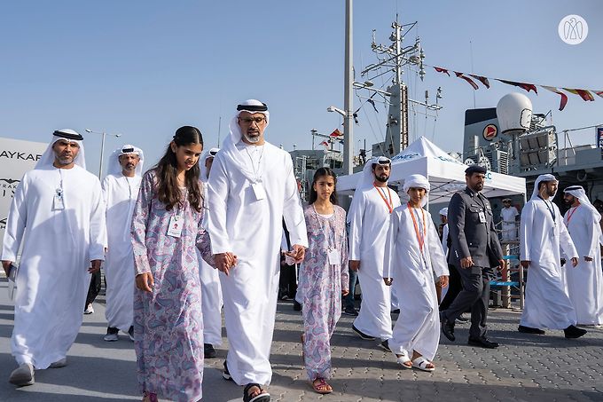 Khaled bin Mohamed bin Zayed visits IDEX and NAVDEX 2023