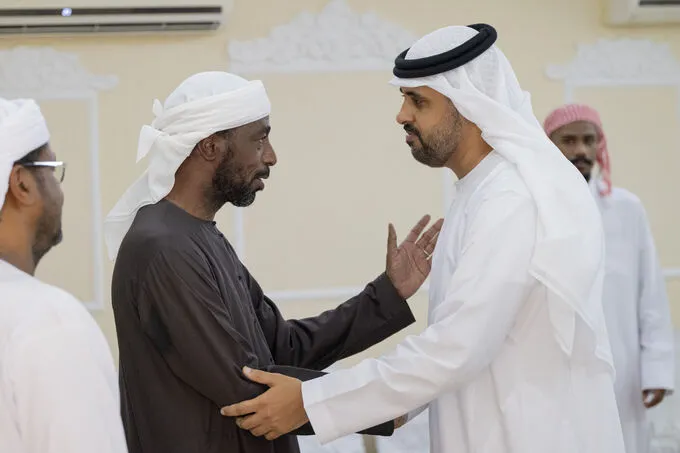 Theyab bin Mohamed bin Zayed offers condolences on passing of martyr Ibrahim Ghulam Al Blooshi’s mother