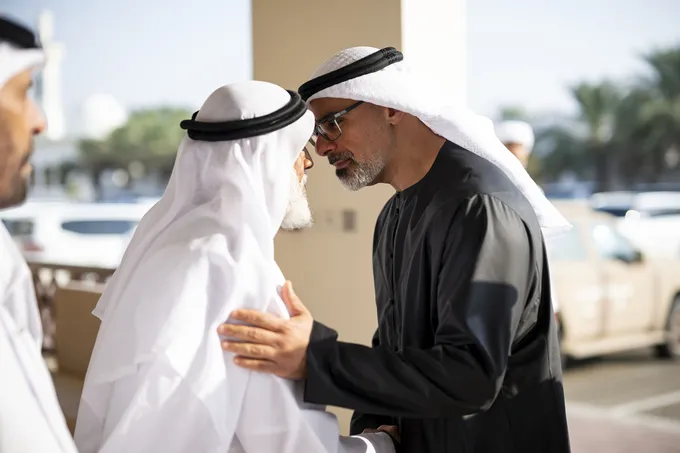 Khaled bin Mohamed bin Zayed offers condolences to family of national duty martyr Saeed Abdalla Alshamsi