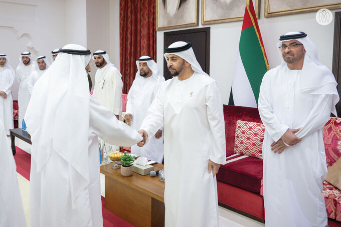 Hamdan bin Zayed receives well-wishers for holy month of Ramadan