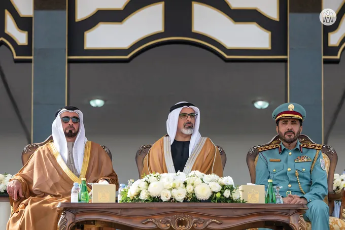 Under the patronage of the UAE President, Khaled bin Mohamed bin Zayed attends Police College graduation ceremony