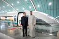 v|Theyab bin Mohamed bin Zayed Tours world’s fasted commercial train Shanghai Maglev during visit to China 
