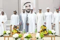 Hamed bin Zayed and Khalifa bin Tahnoon bin Mohammed attend Ali Mohammed Al Neyadi wedding reception