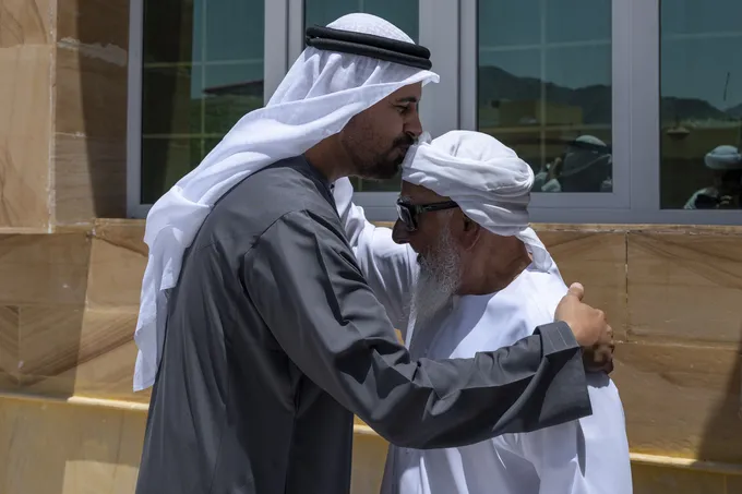 Theyab bin Mohamed bin Zayed visits martyr Ali Saeed Al Mesmari’s family
