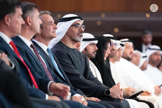 Crown Prince of Abu Dhabi and Greek Prime Minister attend UAE-Greece Strategic Forum in Athens