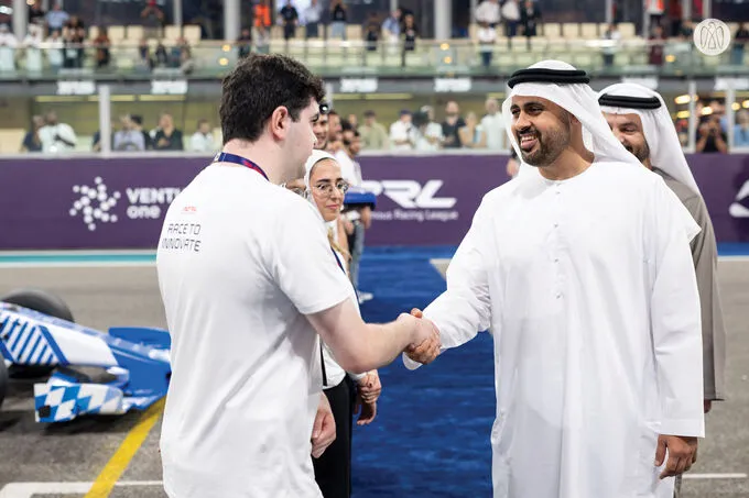 Theyab bin Mohamed bin Zayed awards winners of inaugural Abu Dhabi Autonomous Racing League