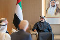 Khaled bin Mohamed bin Zayed meets Starbucks Chairman and CEO