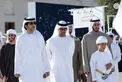 In the presence of Hamed bin Zayed, Khaled bin Mohamed bin Zayed visits Al Hosn Festival