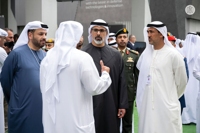 Khaled bin Mohamed bin Zayed attends 2nd day of IDEX and NAVDEX 2025