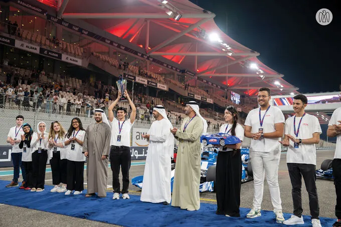 Theyab bin Mohamed bin Zayed awards winners of inaugural Abu Dhabi Autonomous Racing League