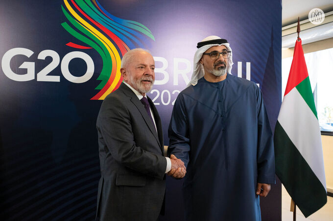 Crown Prince of Abu Dhabi holds official talks with President of Brazil