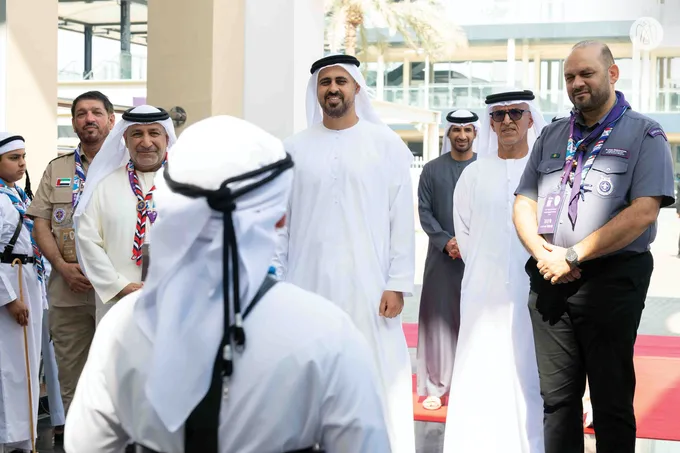 Theyab bin Mohamed bin Zayed attends 6th Arab Scout Youth Forum opening ceremony