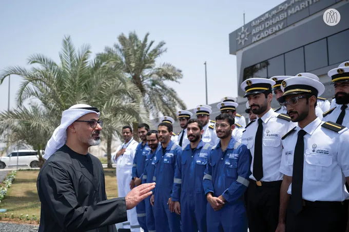 Khaled bin Mohamed bin Zayed tours new headquarters of Abu Dhabi Maritime Academy