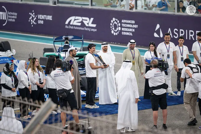 Theyab bin Mohamed bin Zayed awards winners of inaugural Abu Dhabi Autonomous Racing League