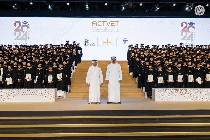Theyab bin Mohamed bin Zayed attends Abu Dhabi Centre for Technical and Vocational Education and Training graduation ceremony
