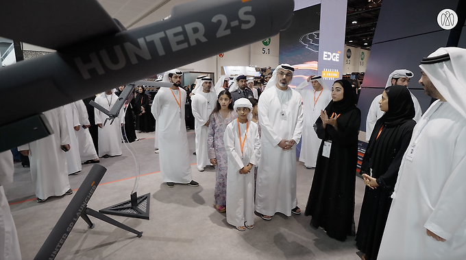 Khaled bin Mohamed bin Zayed visits IDEX and NAVDEX 2023