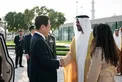 Theyab bin Mohamed bin Zayed receives Korean President at Wahat Al Karama