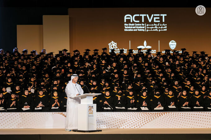 Theyab bin Mohamed bin Zayed attends Abu Dhabi Centre for Technical and Vocational Education and Training graduation ceremony