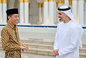 Khaled bin Mohamed bin Zayed visits Sheikh Zayed Grand Mosque in Surakarta (Solo), Indonesia, accompanied by His Excellency Joko Widodo, President of the Republic of Indonesia