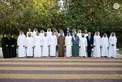 Hazza bin Zayed receives sheikhs, officials and citizens at Al Maqam Palace in Al Ain Region